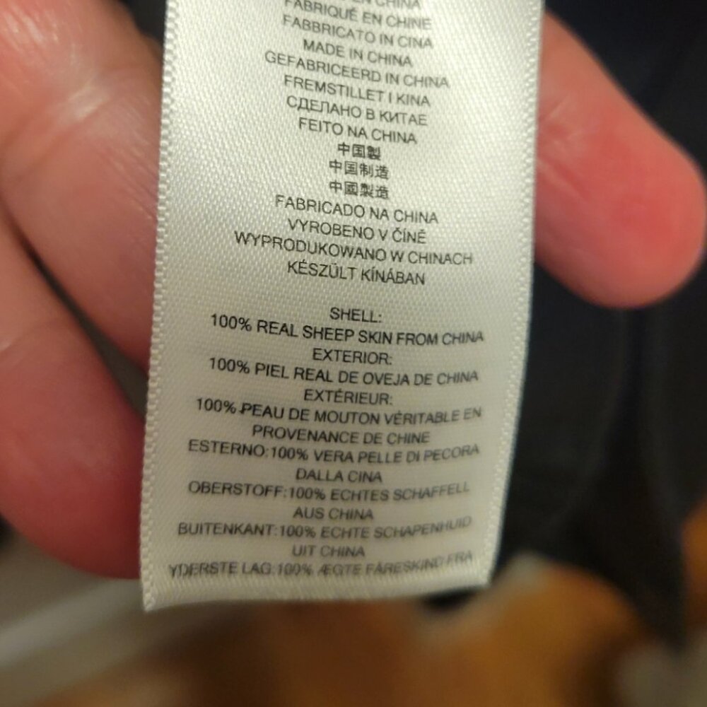Michael Kors Sheep Skin Black Moto Jacket - Picture 5 of 8